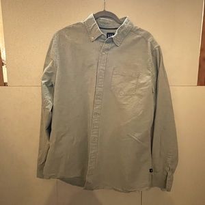 Gap men’s large button down green